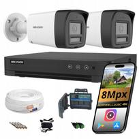 Vaizdo stebėjimo kamerų rinkinys Hikvision 8MP, spalvotas vaizdas naktį, 2 vnt.