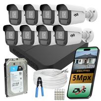 Vaizdo stebėjimo sistema su 8 IP PoE kameromis, 5 Mpx, 1 TB, AI DVS