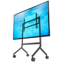 Mobilus televizoriaus ir interaktyvių lentų stovas, tinka 55–90" TV, VESA