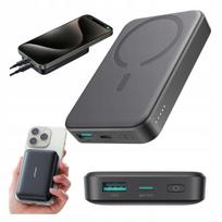 Išorinė baterija 10000 mAh, belaidis įkrovimas 20 W, MagSafe, USB-C laidas 0,25 m