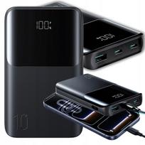 Išorinė baterija 10000mAh, greitas įkrovimas 22.5W, LED ekranas, mini dydis