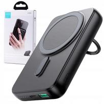 Išorinė baterija 10000mAh su indukciniu įkrovimu 20W, USB-C, MagSafe laikiklis iPhone