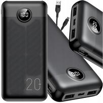 Išorinė baterija 20000mAh, 20W, QC 3.0, PD 3.0, USB-C, kelioninė