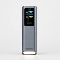 Išorinė baterija 30000mAh, 165W PD, USB-C 100W, QC 3.0, su ekranu, skirta nešiojamam kompiuteriui ir telefonui