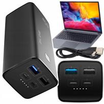 Išorinė baterija 20000 mAh, 65W, USB-C, QC3.0, tinka nešiojamam kompiuteriui