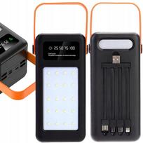 Išorinė baterija 50000mAh, 66W, su žibintuvėliu, telefonams ir nešiojamiesiems kompiuteriams, įkrauna 6 įrenginius