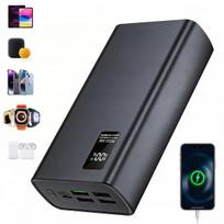 Išorinė baterija 30000mAh, greitas įkrovimas, 20W, USB-C ir USB-A, PD3.0, QC3.0