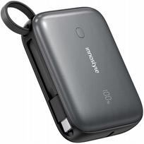 Nešiojama baterija INNOSTYLE PowerGo Mini 10000 mAh, 3x USB, USB-C, 22,5 W, su USB-C laidu