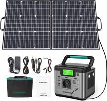 Nešiojama saulės baterija SWAREY 518Wh, Type-C PD 65W, su 100W saulės moduliu