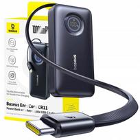 Išorinė baterija BASEUS 10000 mAh 45W su USB-C ekranu ir ištraukiamu USB-C laidu