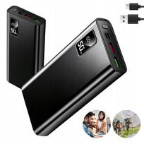 Išorinė baterija POWER BANK 50000mAh, 22,5W greitas įkrovimas, USB-C, plona