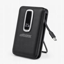 Išorinė baterija 20000mAh, 22.5W, USB-C, PD, QC 3.0, MagSafe, belaidis įkrovimas, su laidu