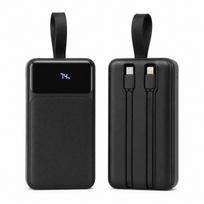 Išorinė baterija 30000mAh su USB-C ir Lightning greito įkrovimo laidu, PD 22.5W, QC3.0