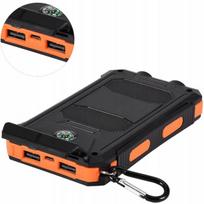 Išorinė baterija 26800mAh su saulės įkrovimu ir 2 LED lemputėmis