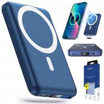Nešiojama baterija Powerbank 10000mAh, belaidė, magnetinė, su USB-C laidu, skirta iPhone
