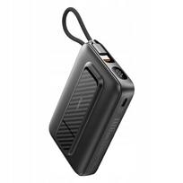 Išorinė baterija Toocki 10000 mAh, 22,5 W, belaidis įkrovimas, USB-C kabelis