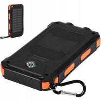 Saulės įkroviklis 26800mAh, 55W, su dviem LED lemputėmis, greitas įkrovimas