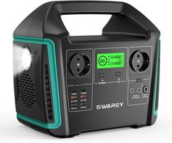 Išorinė baterija SWAREY 1000W saulės stotelė, 1000W AC, 65W USB-C