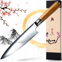 Virtuvės peilis Japonų šefui Aka Tori Damascus Kyoto, 20 cm