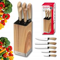 Virtuvinių peilių rinkinys KLAUSBERG KB-9035, 6 vnt., su stovu