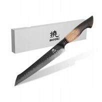 Duonos pjaustymo peilis Shiori Homura Surai, Damasko plienas, 21 cm