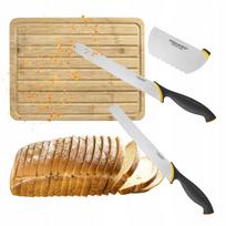 Duonos peilis su FISKARS ir AMBITION bambukine pjaustymo lentele