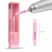 Nagų šlifavimo antgalių laikiklis SAUTE NAILS, rožinis, tinka MINI frezai