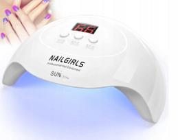 Nagų lempa UV LED Nailgirls 36W, balta, su jutikliu ir laikmačiu, 18 LED