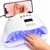UV LED nagų lempa X8, gelio kietinimui, su telefono laikikliu