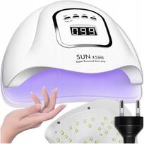 Nagų UV/LED lempa 80W SUN X5 MAX, balta, su LCD ekranu