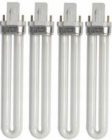4 vnt. 9W LED lemputės UV lempai, 36W