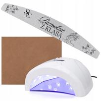 Nagų lempa Sunled 1S Dual LED 24/48 W balta su veidrodžiu ir dilde