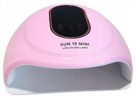 Nagų lempa SUN 19 MINI, rožinė, UV/LED, greitam lako kietinimui
