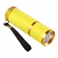 Nešiojama UV LED nagų lempa, 9W, geltona, tinka hibridiniams geliams