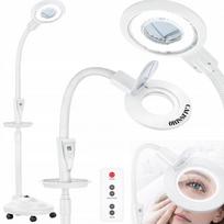 LED kosmetinė lempa su didinamuoju stiklu, 24W, balta, pastatoma