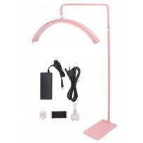 LED grindų arkinė lempa, 40W, blakstienų priauginimui, rožinė