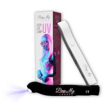 Mini UV lempa blakstienų priauginimui, Pimp My Lashes, juoda