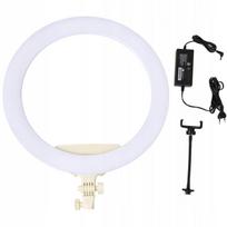 LED žiedinė lempa 18" balta IBRA MAKEUP