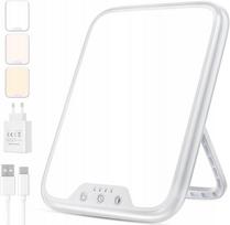 Šviesos terapijos lempa, 10000 liuksų, LED, reguliuojamas ryškumas, laikmatis, 3 režimai
