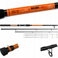 Feeder meškerė rod FEEDER DELUXE 3,0 m 120 g, anglies pluošto, 3 viršūnėlės