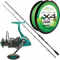 Spiningavimo rinkinys Mistrall Pro Nautilio 270 cm meškerė, ritė, pintas valas