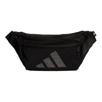 Adidas Polyester One Shoulder Crossbody Fanny Pack Regular Womens Black One Size
