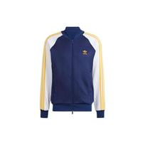 Adidas Originals Trefoil Trijų juostų spalvų blokų ilgomis rankovėmis striukė Vyriška striukė Tamsiai mėlyna IM4460 XS