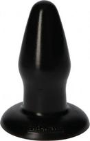Analinis korekciukas "italian Cock" 9,5 cm, juodas Pvc su siurbtuku