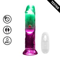 LED Vibrating Dildo – 15 cm (6″) – Clear, LED Vibrating Dildo – 15 cm (6″) – Clear