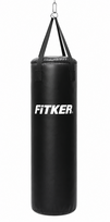 Bokso maišas Fitker JUNIOR, PVC, juodas 130x35cm Diržai