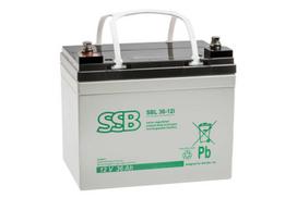 AGM akumuliatorius SSB SBL 36-12i, 12V, 36Ah