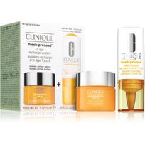 Clinique Fresh Pressed™ 7-Day Recharge System For Drier Skin rinkinys su vitaminu C moterims
