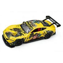 NEW 1/24 Ford Mustang GT3 Lee Alloy Racing Car Model Sound and Light Pull Back Children's Toy Collectibles Birthday Gift geltona