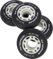 Ratukai riedučiams Nils 82A, juodi, 64 x 24mm